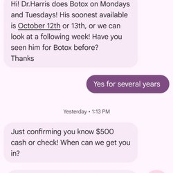 Norman Harris, MD - Texts from Dr Norman Harris staff