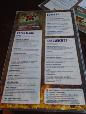 Menu photo 2 Big Guy's BBQ Roadhouse Hudson, WI