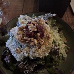 Brazen side salad, walnuts/Parmesan/and beets all delicious