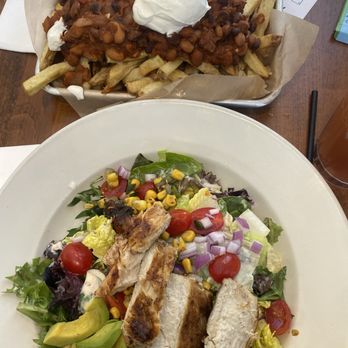 The Hops Spot - Chili cheese fries, phoenix salad with chicken added - Beer Bar Near Me - Watertown, New York The Hops Spot - Chili cheese fries, phoenix salad with chicken added - Beer Bar Near Me - Watertown, New York