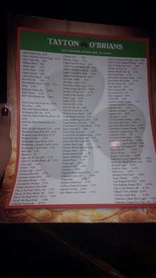 Menu photo 6 Tayton O'Brians New Smyrna Beach, FL Menu photo 6 Tayton O'Brians New Smyrna Beach, FL