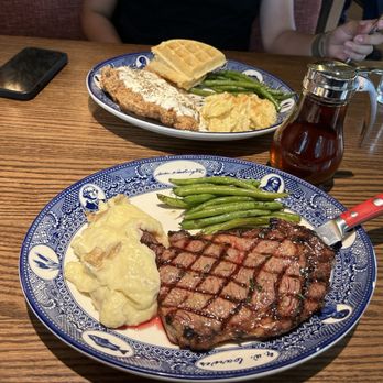 MoCo's Founding Farmers - Ribeye steak and chicken fried steak and waffles - New American Near Me - Potomac, Maryland MoCo's Founding Farmers - Ribeye steak and chicken fried steak and waffles - New American Near Me - Potomac, Maryland