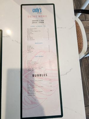 Menu photo 8 Cody's La Jolla La Jolla, CA