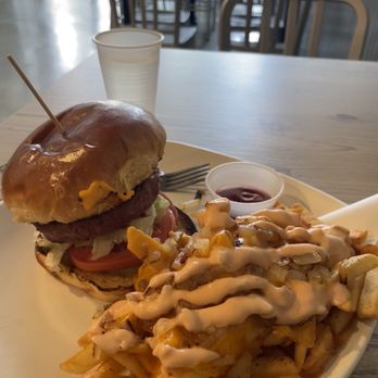 Gorgansons - Vegan cheese burger and upgraded fries. - Vegan Near Me - Pomona, California Gorgansons - Vegan cheese burger and upgraded fries. - Vegan Near Me - Pomona, California