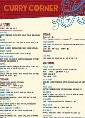 Menu photo 1 Curry Corner Tempe, AZ