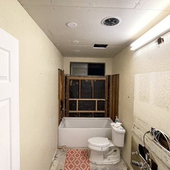 Cappello Plumbing - Added lower 8' ceiling, recessed lights, exhaust fan and of course, recessed speaker. - Plumbing Near Me - Arcadia, California Cappello Plumbing - Added lower 8' ceiling, recessed lights, exhaust fan and of course, recessed speaker. - Plumbing Near Me - Arcadia, California