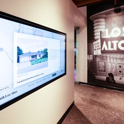 Los Altos History Museum - The interactive town map in the Permanent Exhibition