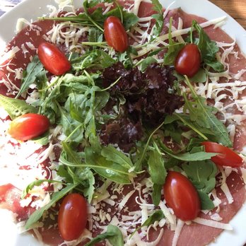 Wiedenplatzerkeller - Beef carpaccio with Parmesan & arugula. - Food Near Me - Naturno, BZ Wiedenplatzerkeller - Beef carpaccio with Parmesan & arugula. - Food Near Me - Naturno, BZ