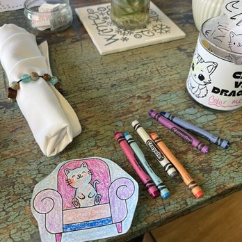 Snapdragon Tea - Coloring while I wait for my friends to arrive - Coffee & Tea Near Me - Albuquerque, New Mexico