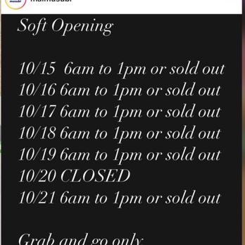 Mai Musubi - The initial schedule (Instagram) - Japanese Near Me - Honolulu, Hawaii Mai Musubi - The initial schedule (Instagram) - Japanese Near Me - Honolulu, Hawaii