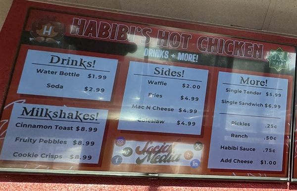 Menu photo 8 Habibi's Hot Chicken Fontana, CA Menu photo 8 Habibi's Hot Chicken Fontana, CA