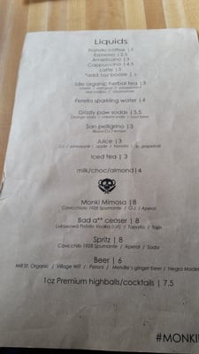 Menu photo 4 Monki Breakfastclub & Bistro Calgary, AB
