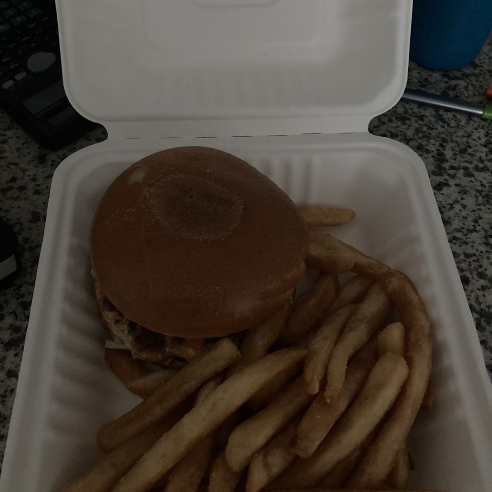 miXt Food Hall - Salmon Burger - The Burger Shop - Food Court Near Me - Brentwood, Maryland