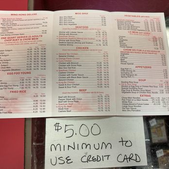 Wing Hong's Express - Just sayin'. Look hard at the menu for something under $5.00. - Chinese Near Me - Commerce Township, Michigan