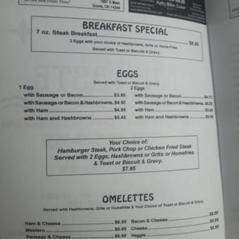Nu-Taste - Egg Dishes & Omelette Prices - New American Near Me - Grove, Oklahoma
