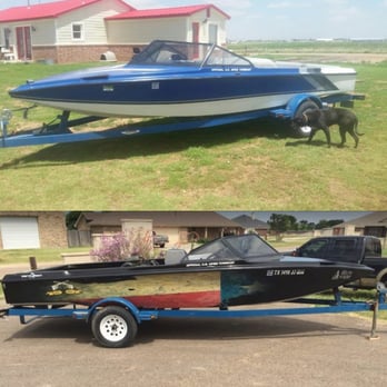 Delta Sign & Design - Before and after boat wrap and graphics - Signmaking Near Me - Lubbock, Texas Delta Sign & Design - Before and after boat wrap and graphics - Signmaking Near Me - Lubbock, Texas