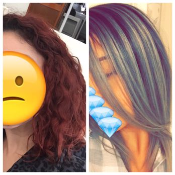 Joslyn's Hair Design - Went from red to gray in one sitting! LOVE IT! - Makeup Artists Near Me - Downey, California