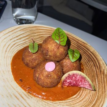 Saffron Modern Indian Dining - Tandoori Chicken Croquettes - Indian Near Me - Red Bank, New Jersey Saffron Modern Indian Dining - Tandoori Chicken Croquettes - Indian Near Me - Red Bank, New Jersey