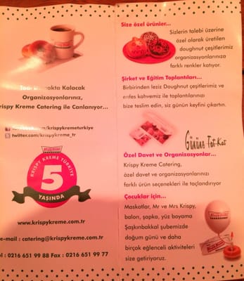 Menu photo 2 Krispy Kreme Doughnuts - Iş Kuleleri Istanbul, 34