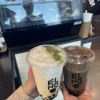 ELNO - Moon Palette & hojicha milk tea - Coffee & Tea Near Me - Panorama City, California ELNO - Moon Palette & hojicha milk tea - Coffee & Tea Near Me - Panorama City, California