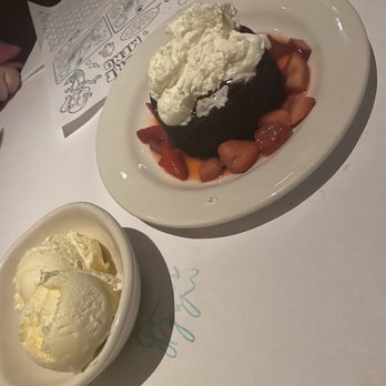Bonefish Grill - Chocolate Lava Cake w Ice Cream on side - Seafood Near Me - Cary, North Carolina