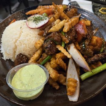 OMELI Kitchen - Lomos saltado. Fries are absolutely amazing. Reminds me of shaken beef. - Vietnamese Near Me - Fullerton, California OMELI Kitchen - Lomos saltado. Fries are absolutely amazing. Reminds me of shaken beef. - Vietnamese Near Me - Fullerton, California
