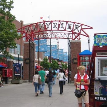Navy Pier - Dock Street Entrance Way - Landmarks & Historical Buildings Near Me - Chicago, Illinois