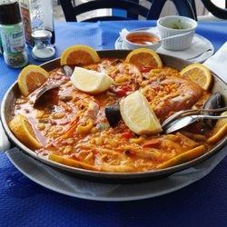 El Charcón - Paella with giant gambas