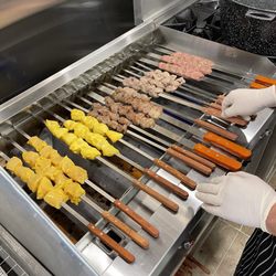 Chopan Kabob Express - Full row or fresh skewers