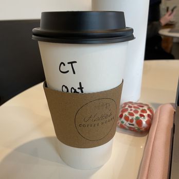 Hatties Coffee House - Christmas tree latte (white chocolate with various mint syrups) - Desserts Near Me - Whitestown, Indiana