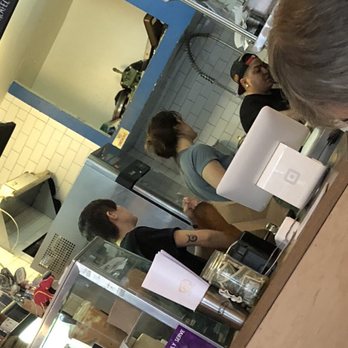 Batata - The lady in the grey top is the chef. Hair was not covered while preparing the food. - Middle Eastern Near Me - Brooklyn, New York