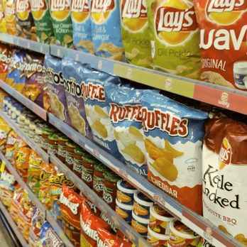 Spinx - a variety of chips on display in a grocery store - Gas Stations Near Me - MONCKS CORNER, South Carolina