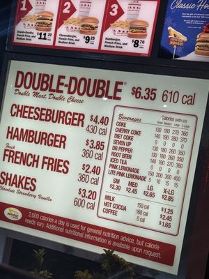 Menu photo 1 In-N-Out Burger Fresno, CA