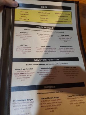Menu photo 3 Ol' Steakhouse Co Corpus Christi, TX Menu photo 3 Ol' Steakhouse Co Corpus Christi, TX