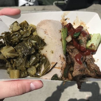 Makina Cafe - Makina Cafe Booth @The Worlds Fare, Citi Field, 4/29/18- Beef Tibs with Gomen, Injera, & Awaze Sauce. $7 so yummy - Ethiopian Near Me - Long Island City, New York Makina Cafe - Makina Cafe Booth @The Worlds Fare, Citi Field, 4/29/18- Beef Tibs with Gomen, Injera, & Awaze Sauce. $7 so yummy - Ethiopian Near Me - Long Island City, New York