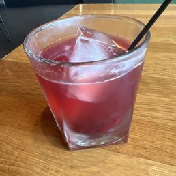 Blueberry bourbon smash !!  It's amazing and refreshing with a good bourbon kick