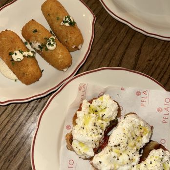 Pelato - Potato Croquettes and Buratta Crostini - Italian Near Me - Nashville, Tennessee