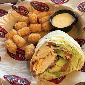 Hops n Drops - CHICKEN BACON AVO WRAP - Fast Food Near Me - Maple Valley, Washington Hops n Drops - CHICKEN BACON AVO WRAP - Fast Food Near Me - Maple Valley, Washington