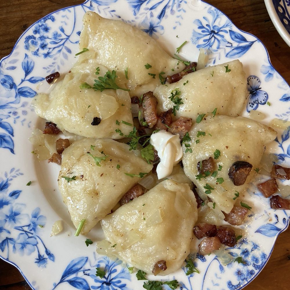 Pierogi Kitchen - 6 Piece Potato and Cheese Pierogi - Polish Near Me - Chicago, Illinois Pierogi Kitchen - 6 Piece Potato and Cheese Pierogi - Polish Near Me - Chicago, Illinois