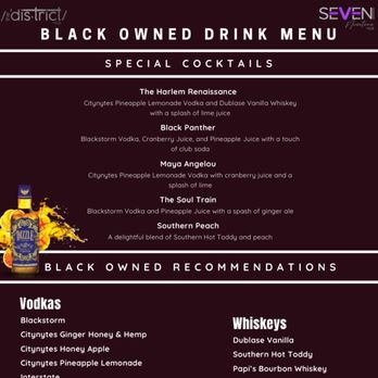 The District By GS - Drink Menu - Bars Near Me - Los Angeles, California