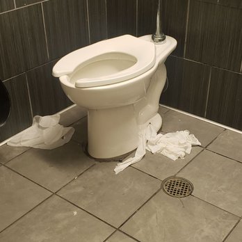 Marshall's Stores - Marshall's dirty bathroom - Department Stores Near Me - Plano, Texas