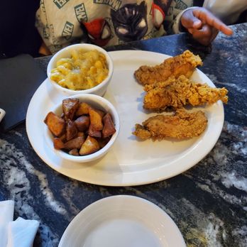 Johnny's Chicken and Waffles - Chicken tenders mac and cheese and potatoes - Chicken Shop Near Me - College Park, Georgia Johnny's Chicken and Waffles - Chicken tenders mac and cheese and potatoes - Chicken Shop Near Me - College Park, Georgia