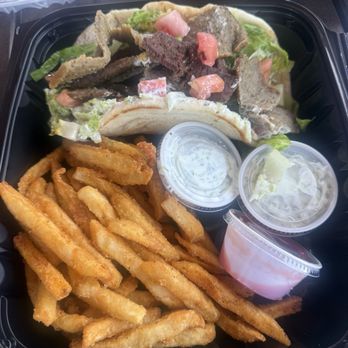 The Kitchen @ Helwig - Gyro and fries (before) - American Near Me - Plymouth, California The Kitchen @ Helwig - Gyro and fries (before) - American Near Me - Plymouth, California