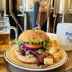 Sutter Buttes Brewing - Pastrami Sandwich Special in May 2024. The chef is always experimenting with different ingredients and flavors