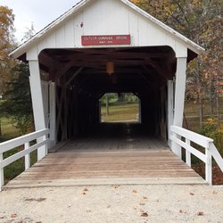 Cutler-Donahoe Covered Bridge - Entrance to the bridge