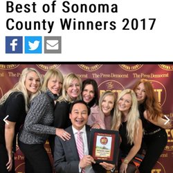 Walter W Tom, MD FACS - Thank you to our patients for helping us to win two years Ina row! Thank you Sonoma County!