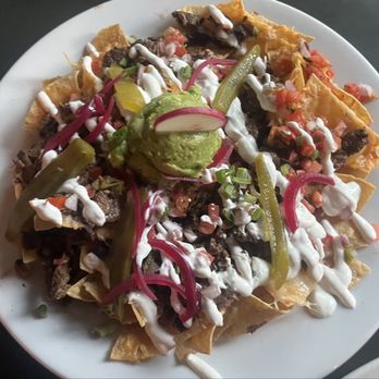 Mi Corazon - Big nachos with carne asada - Mexican Near Me - Los Angeles, California Mi Corazon - Big nachos with carne asada - Mexican Near Me - Los Angeles, California