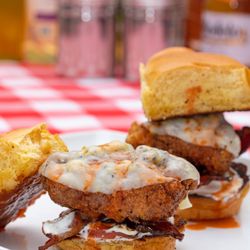 Burt's Burgers - Hank's Fried Chicken: Lemon Pepper Buffalo Ranch Fried Chicken Slider