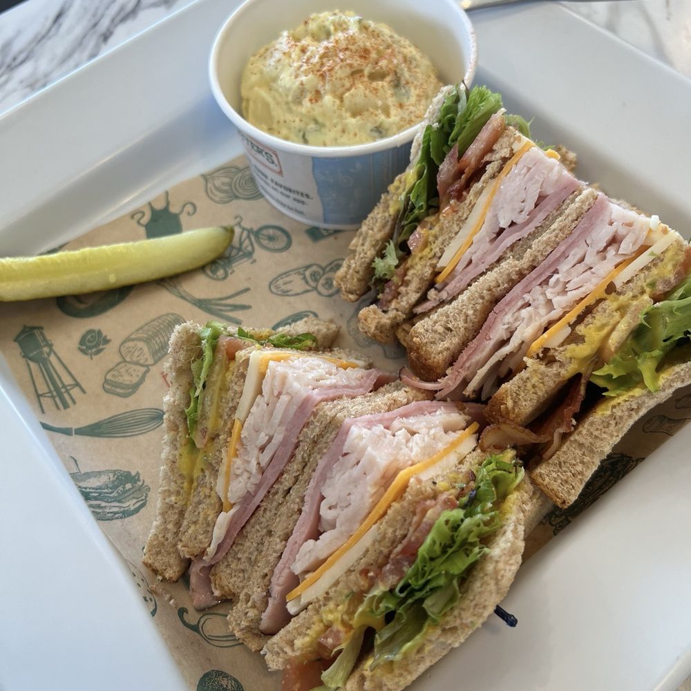McAlister's Deli - The club sandwich with potato salad - Delis Near Me - Columbus, Mississippi McAlister's Deli - The club sandwich with potato salad - Delis Near Me - Columbus, Mississippi