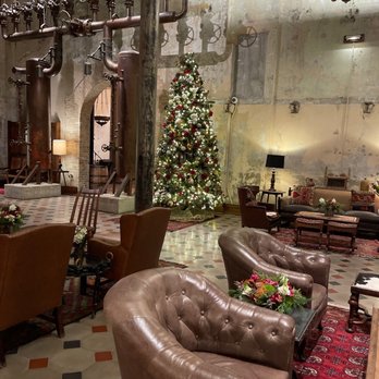 Hotel Emma - Beautiful Tree in the lobby - Hotels Near Me - San Antonio, Texas